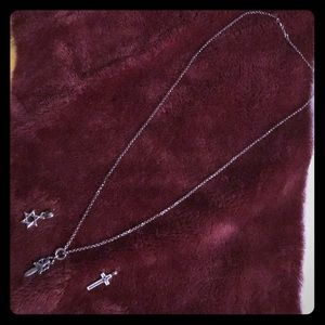 Genuine Chrome Hearts Necklace w/ 3 Pendants